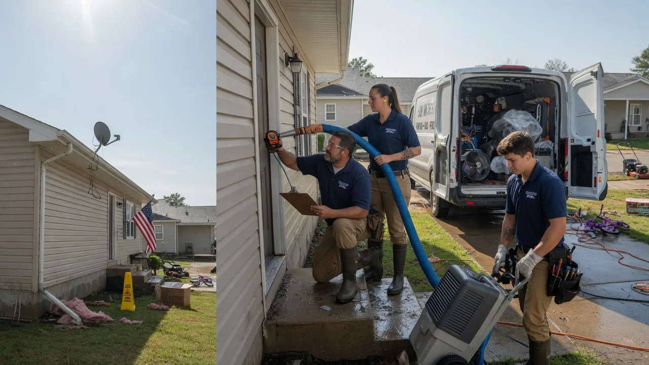 Ceiling Water Damage Restoration in North Henderson, IL near me